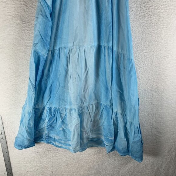 Raviya Cover-Up Dress Womens 2X Blue Rayon Pigment Wash Off the Shoulder S9498 - Picture 3 of 10